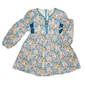 Floral Blue Kids Dress